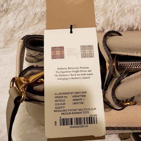 Burberry Broguing Medium Tote NWT - Picture 8 of 8